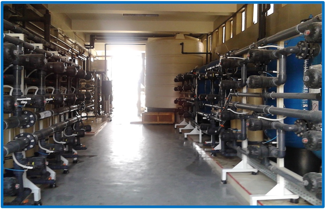 A working RO/NF plant in operation